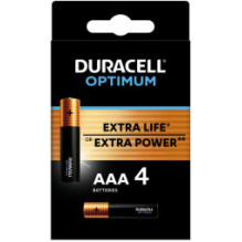 Duracell Optimum AAA baterijos, 4 vnt. pakuotė