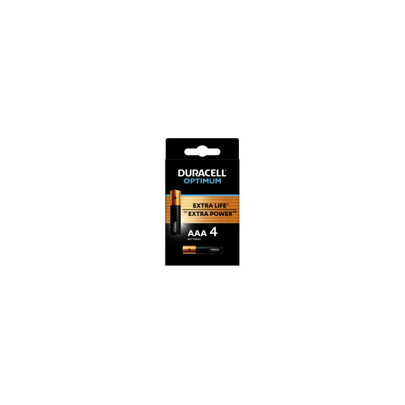 Duracell Optimum AAA baterijos, 4 vnt. pakuotė