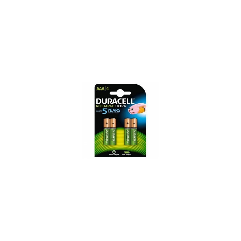 Duracell HR03 AAA baterijos, 4 vnt. pakuotėje