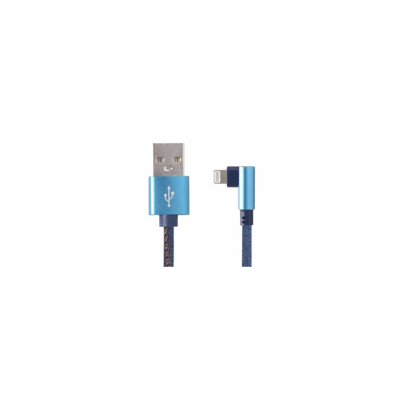 „Gembird“ USB kištukas - „Apple Lightning“ kištukas, 1 m, mėlynas