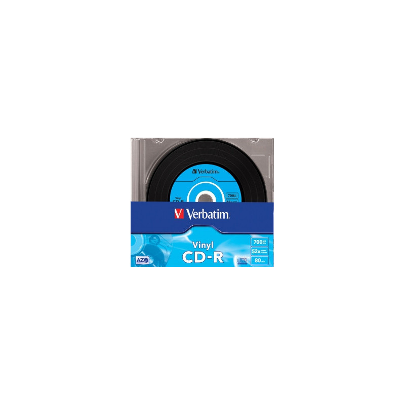 Matrix CD-R AZO Verbatim 700MB vinilo 1x-52x, 10 vnt. plonas