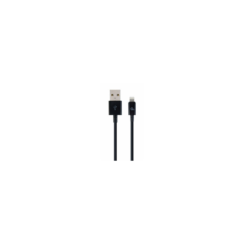 Gembird USB Male - Lightning Male 2m Black