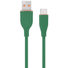 Kabelis Gembird Premium silicon USB-A kištukas - USB Type-C kištukas 1,5 m žalias
