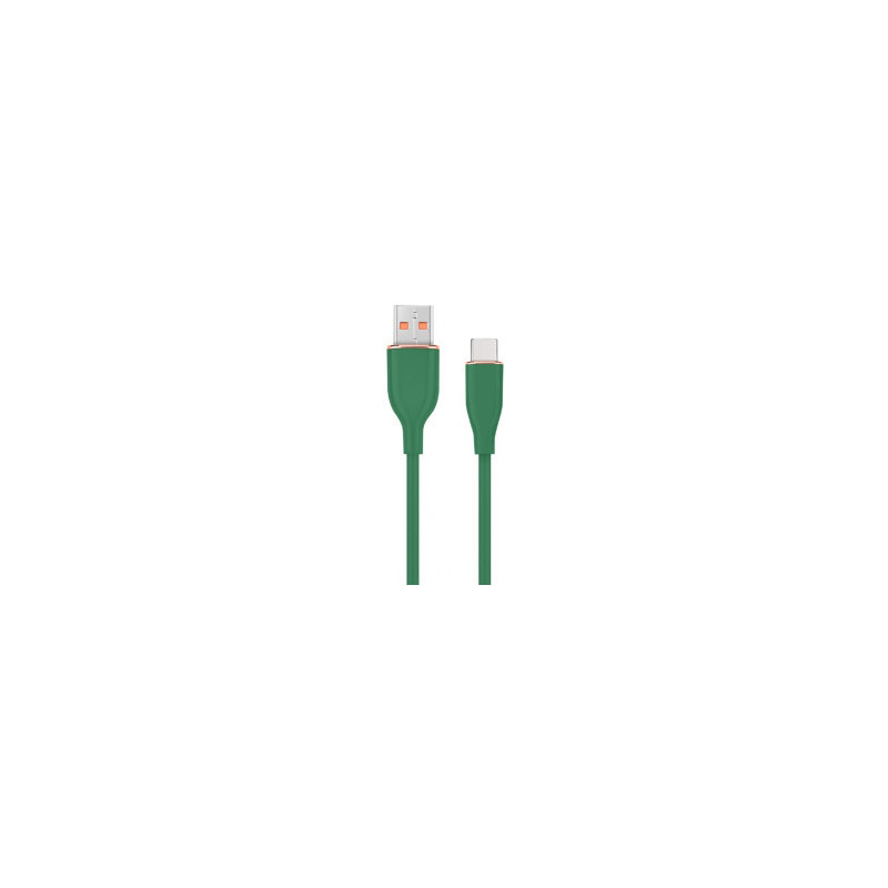 Cable Gembird Premium silicon USB-A Male - USB Type-C Male 1.5m Green