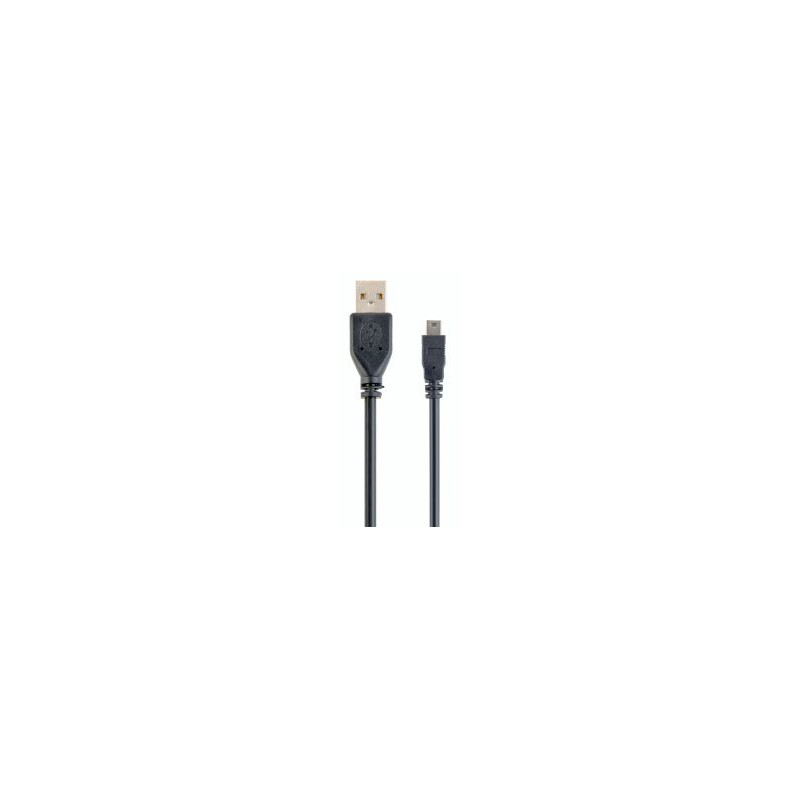 Kabelis Gembird USB kištukas - MiniUSB kištukas 1,8 m, juodas