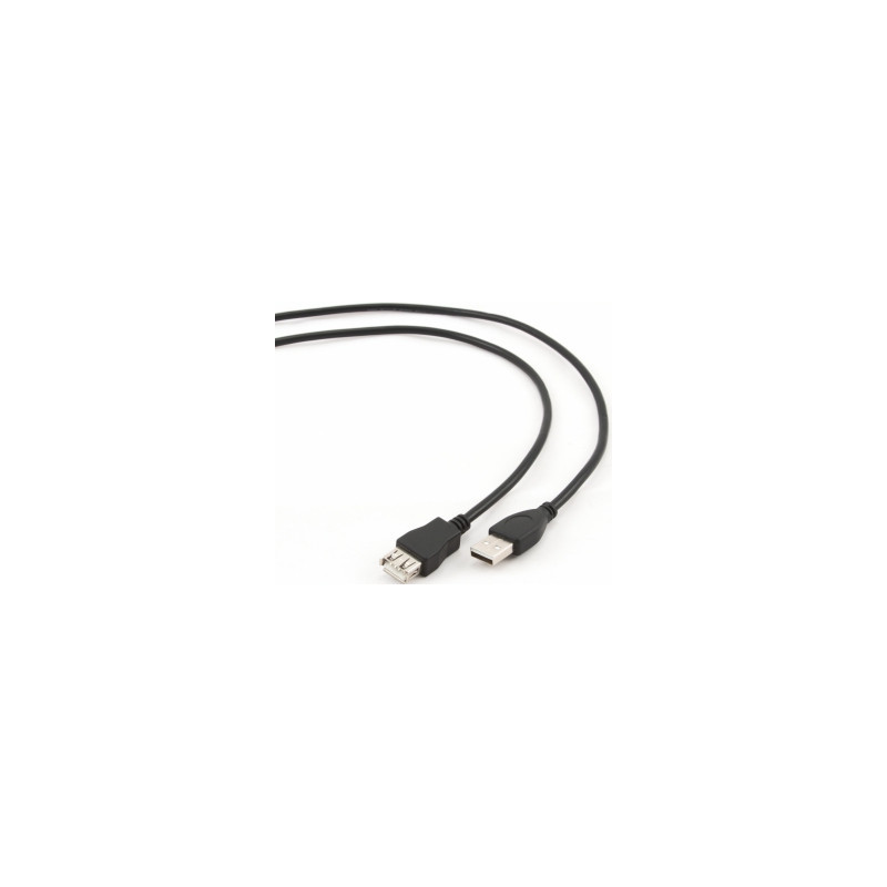 Kabelis Gembird USB kištukas - USB lizdas 3m juodas