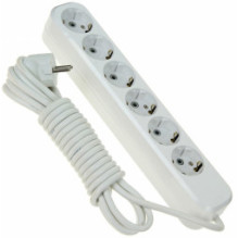 Extender Belight Extension Cord with 6 sockets Earthed 3m
