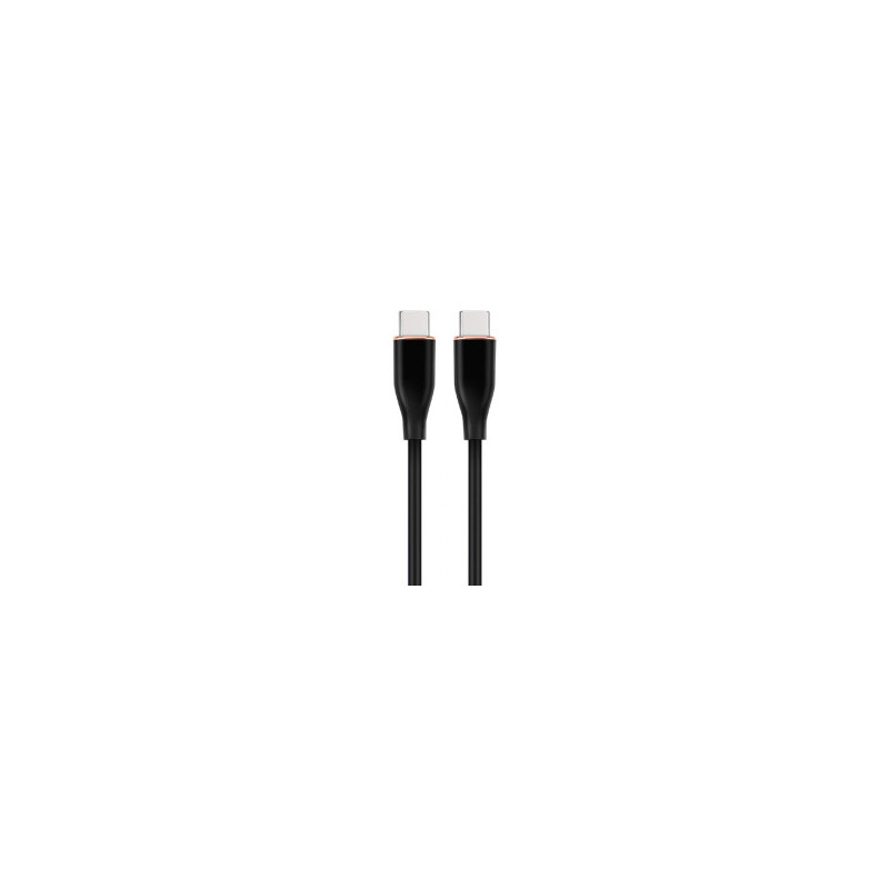 Cable Gembird Premium silicon USB Type-C Male - USB Type-C Male 1.5m Black