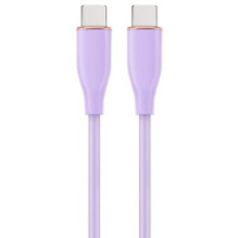 Kabelis Gembird Premium silicon USB Type-C kištukas - USB Type-C kištukas 1.5m violetinis