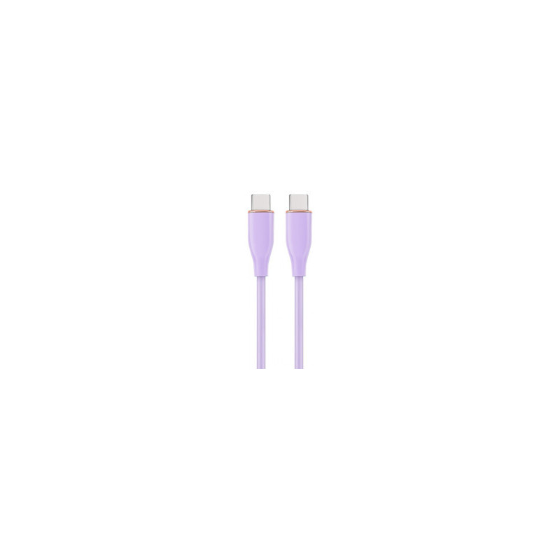 Kabelis Gembird Premium silicon USB Type-C kištukas - USB Type-C kištukas 1.5m violetinis