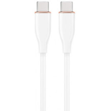 Kabelis Gembird Premium silicon USB Type-C kištukas - USB Type-C kištukas 1,5 m, baltas