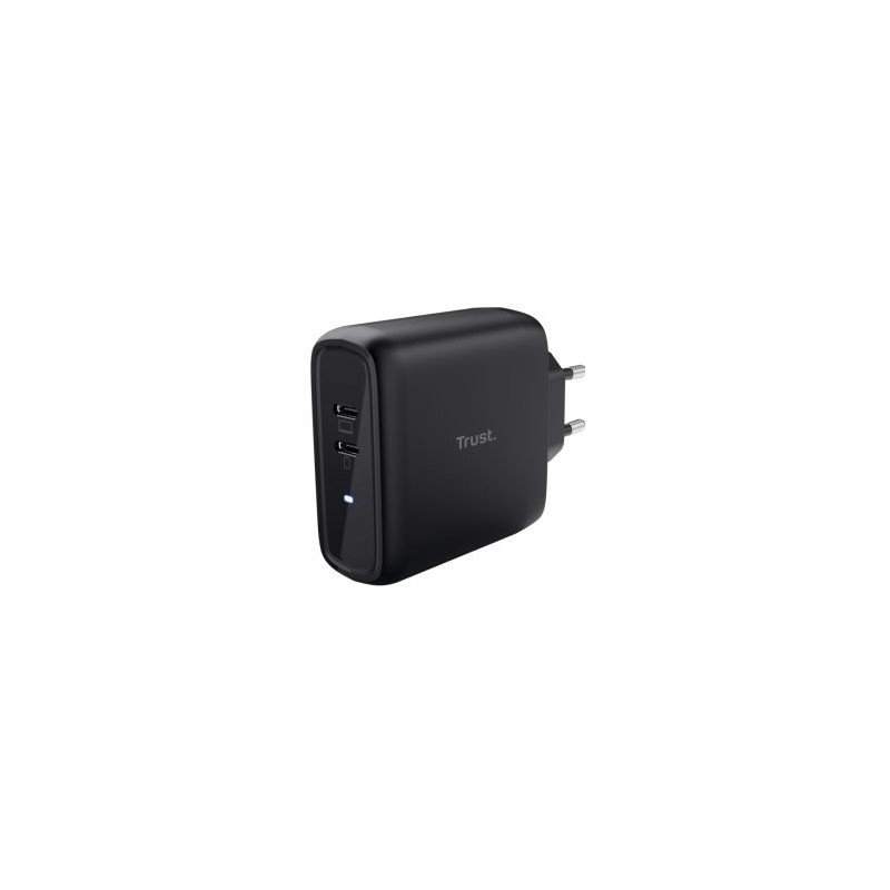 Įkroviklis Trust Maxo 65W 2x USB-C, juodas