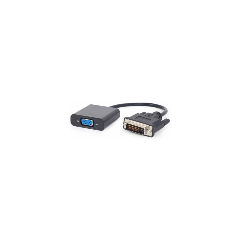 Gembird DVI-D Male - VGA Female 0.2m Black Full HD