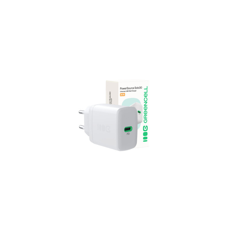 Charger Greencell PowerSource Solo30 30W White