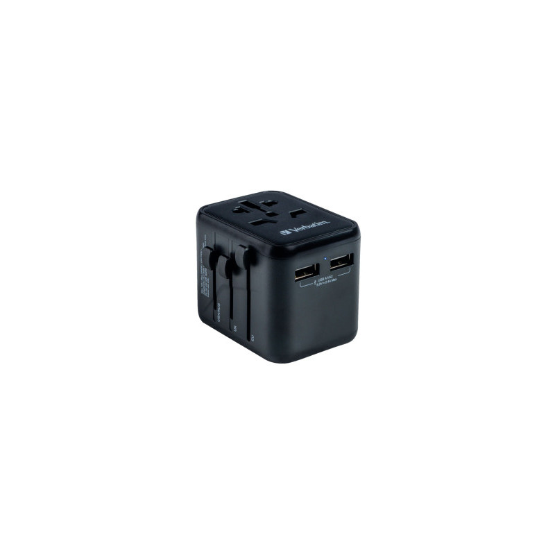 Adapteris Verbatim Universal Travel 2 x USB