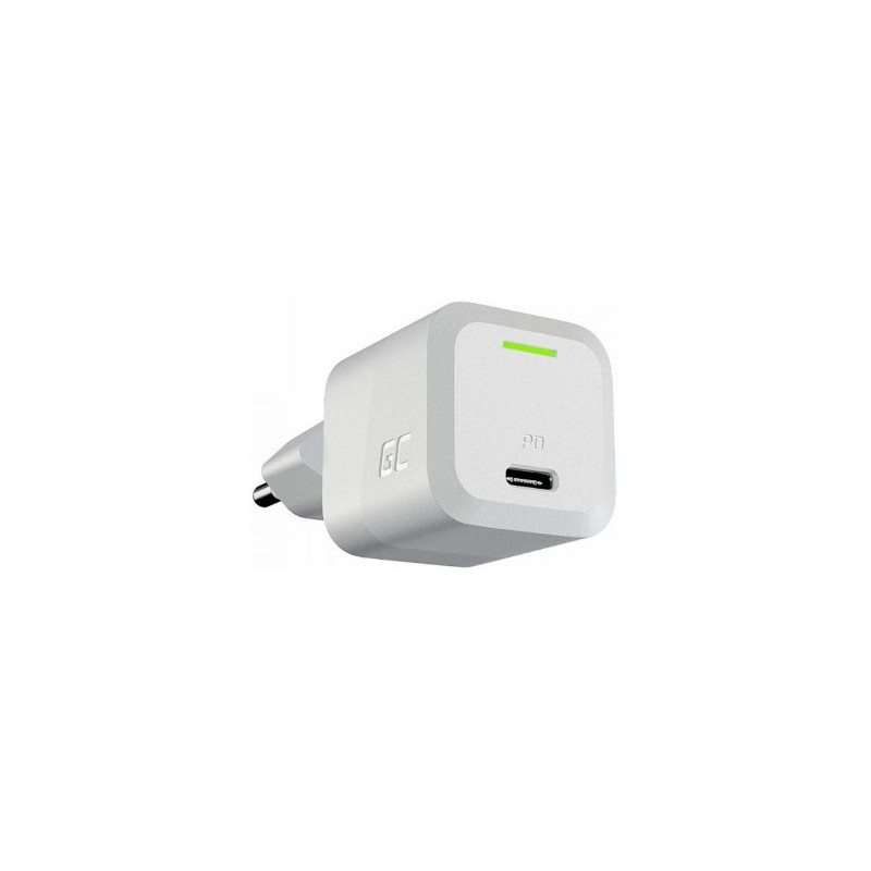 Įkroviklis „Green Cell“ įkroviklis, 33 W, USB-C, maitinimo šaltinis, baltas
