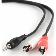 Gembird laidas 3,5 mm lizdas - 2 x RCA, 5 m