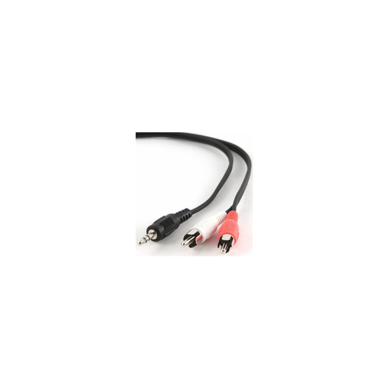 Gembird laidas 3,5 mm lizdas - 2 x RCA, 5 m