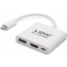 Savio USB C tipo - HDMI adapteris