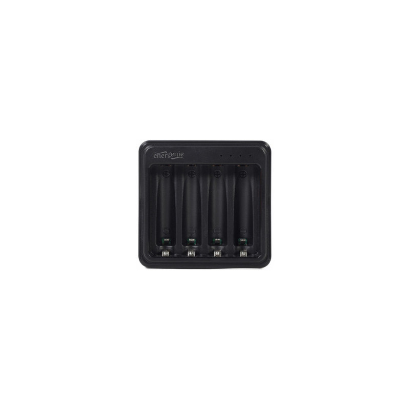 Battery charger Gembird USB 4-slot for AA / AAA Black