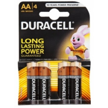 Duracell AA šarminės baterijos, 4 vnt. pakuotėje