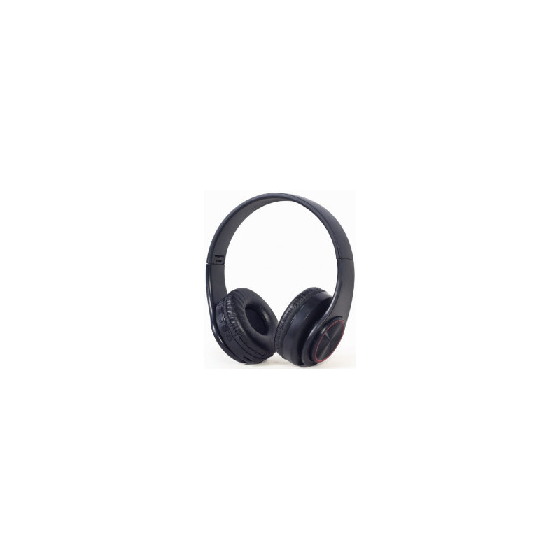 Headphones Gembird Bluetooth Stereo Headset with LED Light Effect Black