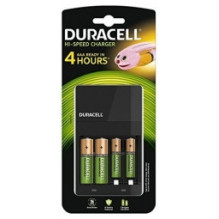 „Duracell“ didelės spartos įkroviklis su 2 AA 1300 mAh ir 2 AA 750 mAh baterijomis