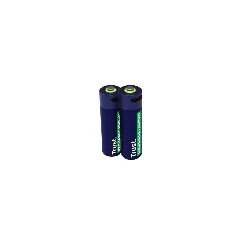 Baterijos Trust USB-C įkraunamos AA baterijos, 2 vnt.