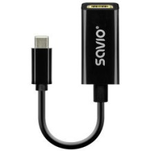 Adapter Savio USB Type-C Male - HDMI Female 4K
