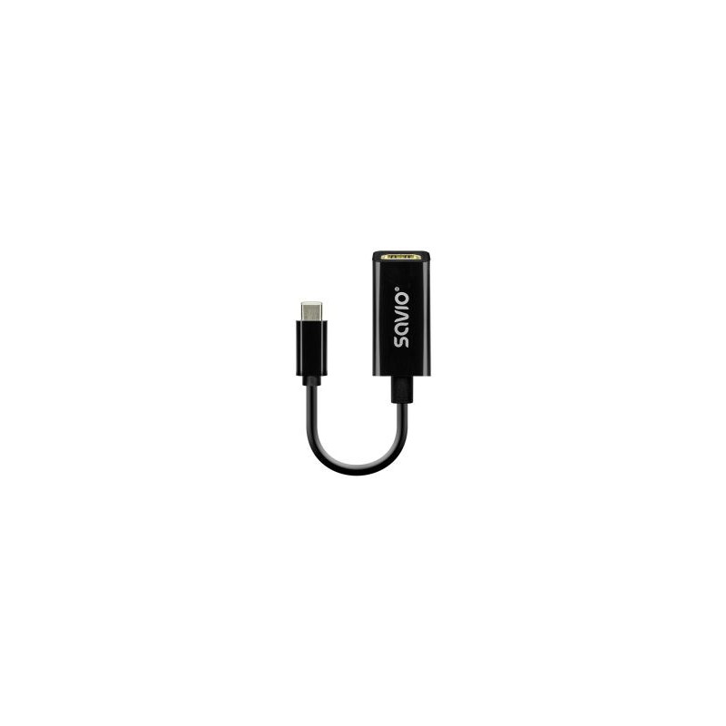 Adapter Savio USB Type-C Male - HDMI Female 4K