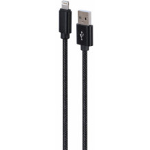 Kabelis Gembird USB-A kištukas - Lightning kištukas 1,8 m, juodas