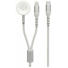 Charger Swissten 2in1 Apple Watch + Lightning 1.2m