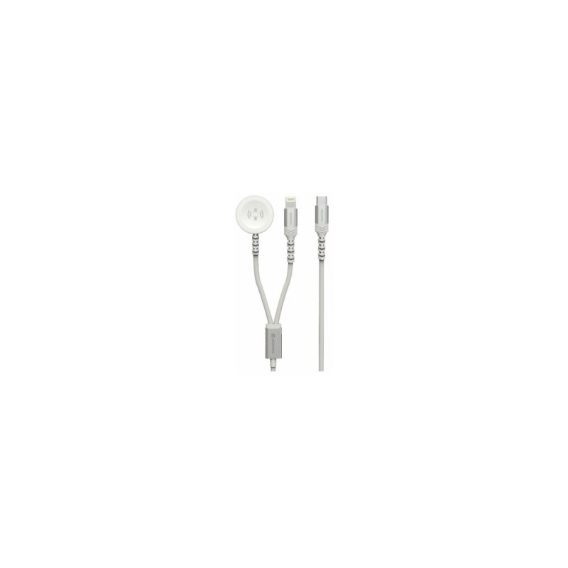 Charger Swissten 2in1 Apple Watch + Lightning 1.2m