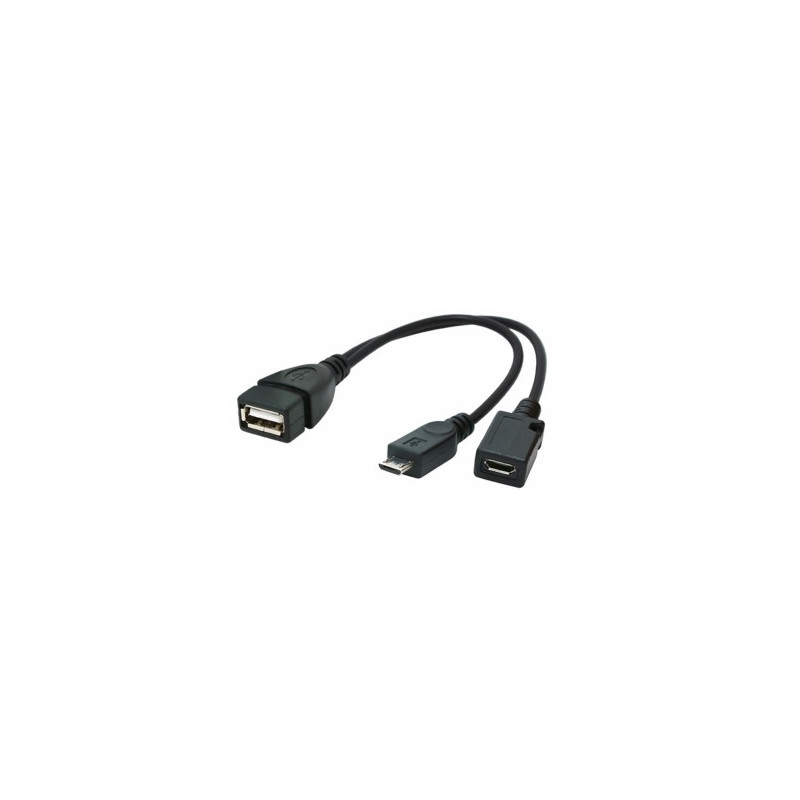 Gembird USB OTG adapteris USB lizdas + MicroUSB lizdas - MicroUSB kištukas