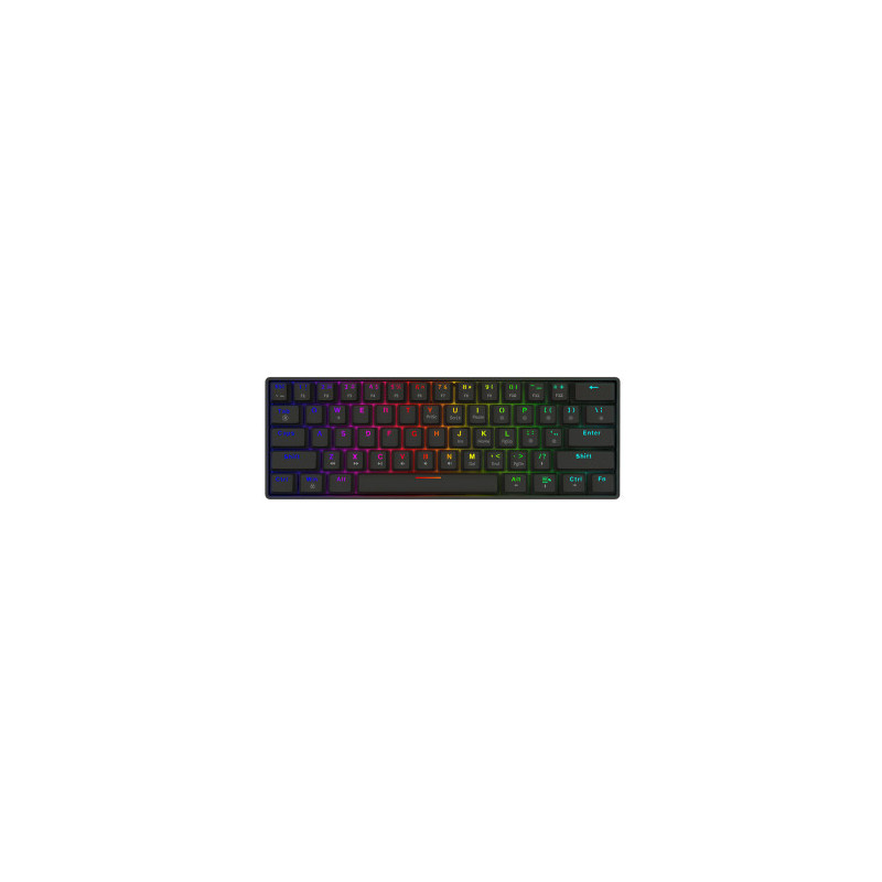 Savio Blackout X2 klaviatūra, 60% Outemu, raudona