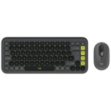 Keyboard + Mouse Logitech POP ICON COMBO Graphite Green US