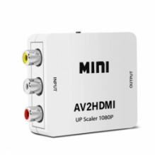 „Roger“ RCA lizdas - HDMI lizdas + garsas, baltas