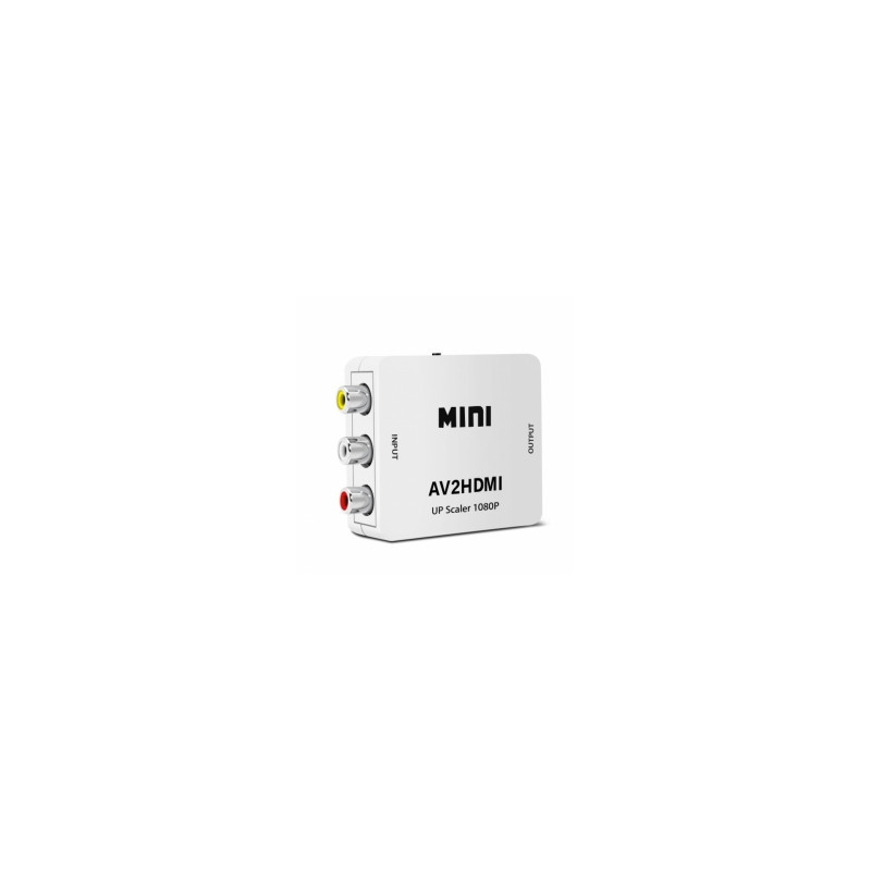 „Roger“ RCA lizdas - HDMI lizdas + garsas, baltas