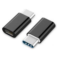 Gembird OTG USB Type C Male - MicroUSB Female Black