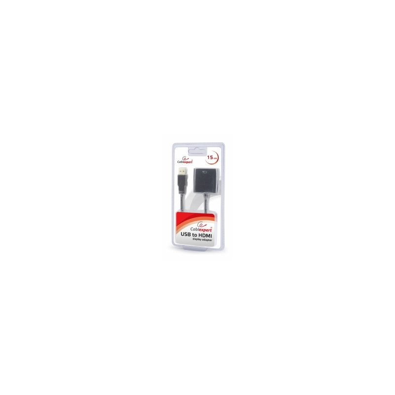 Gembird Adapter USB to HDMI - Black