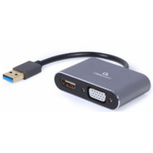 Gembird USB į HDMI + VGA...