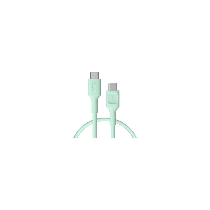Kabelis „Green Cell PowerFlex“ greito įkrovimo USB C tipo kištukas - USB C tipo kištukas, 100 W, mėtinės žalios spalvos,