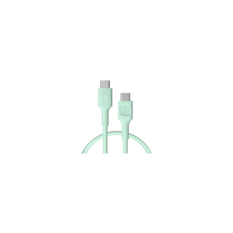Kabelis „Green Cell PowerFlex“ greito įkrovimo USB C tipo kištukas - USB C tipo kištukas, 100 W, mėtinės žalios spalvos,