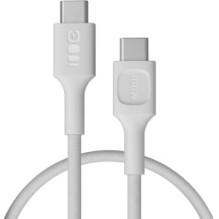 Kabelis „Green Cell PowerStream“ USB C tipo kištukas - USB C tipo kištukas 100 W, baltas, 0,3 m