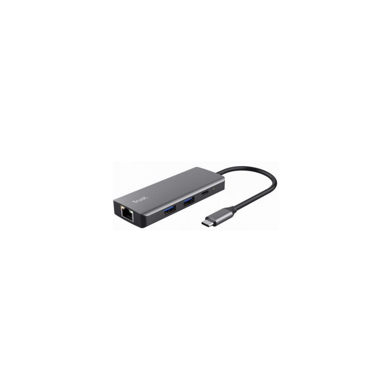 Įkrovimo stotelė „Trust Dalyx 6-in-1“ USB-C su kelių prievadų jungtimi