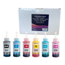 Ink cartridge GenerInk Epson T673X BK / C / M / Y / LC / LM 6 x 70 ml