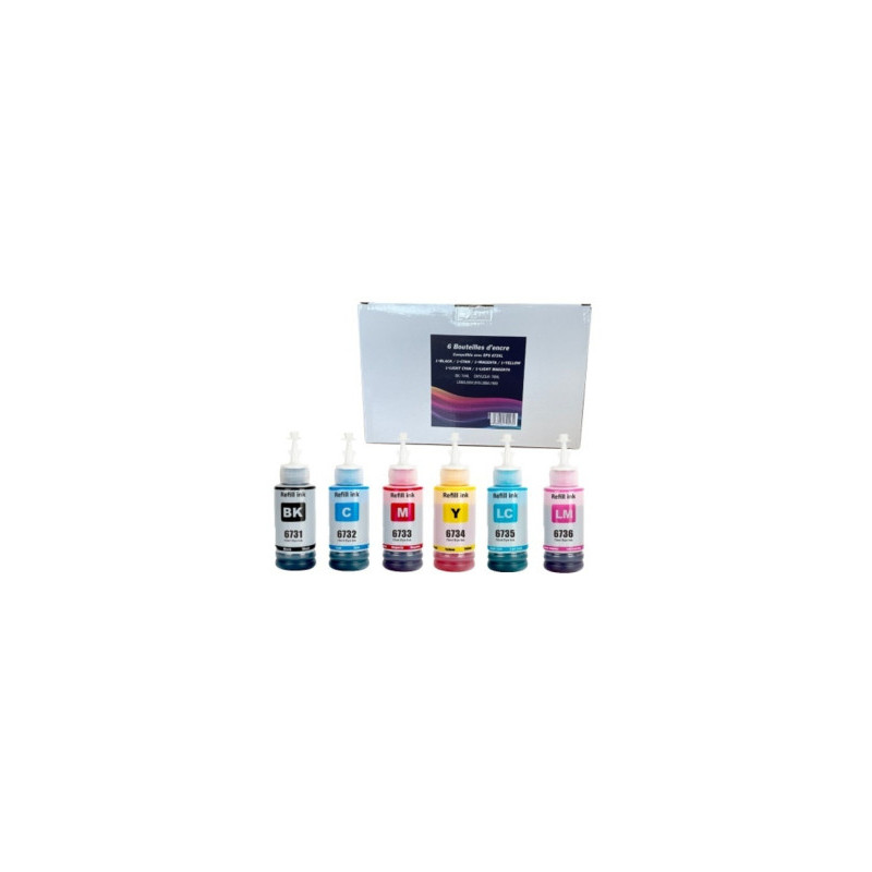 Ink cartridge GenerInk Epson T673X BK / C / M / Y / LC / LM 6 x 70 ml