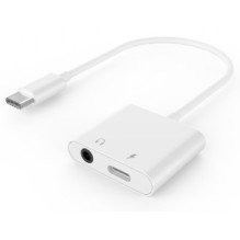 Audio adapter Gembird Type-C to 3.5 mm + Type-C