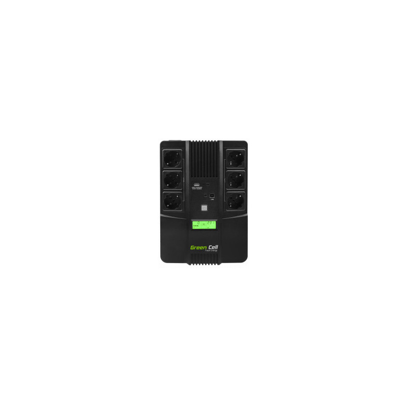 „Green Cell“ nepertraukiamo maitinimo šaltinis (UPS) „AiO“ 600 VA 360 W