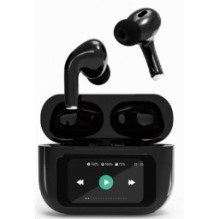 Headphones Gembird BT TWS with LCD display and Active Noise Canceling Black